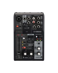 AG03MK2 3-Channel Live Streaming Loopback Audio USB Mixer - Black - Front