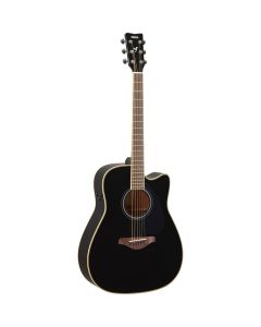 FGC-TA TransAcoustic Cutaway Acoustic-Electric Guitar - Black - Angle