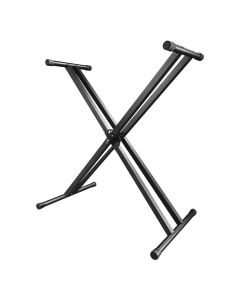 PKBX2 Double-Braced Adjustable X-Style Keyboard Stand - Angled View