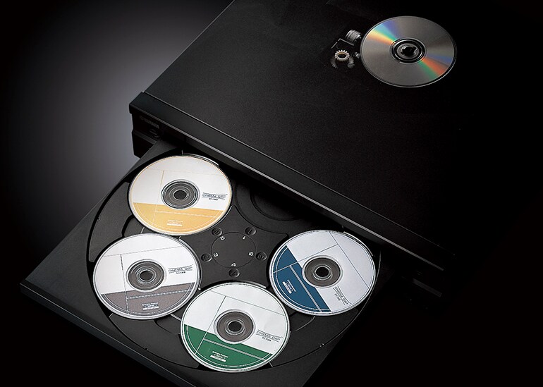 Image of the 5 disc carousel.