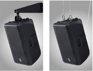 Rigging examples for the DBR series speakers.