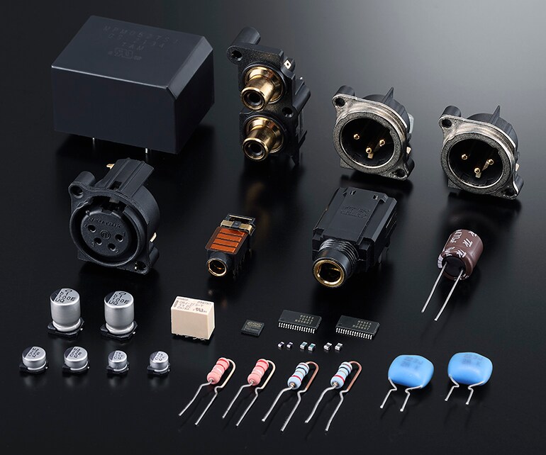 Image of various circuit parts.