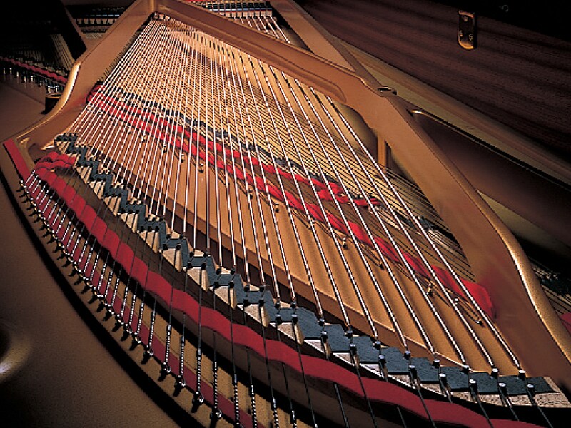 A photo of a Yamaha concert grand piano, CFIIIS #1
