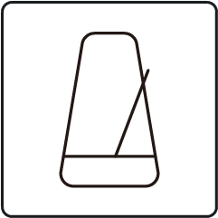 icon of metronome
