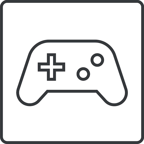 Icon of a game controller.